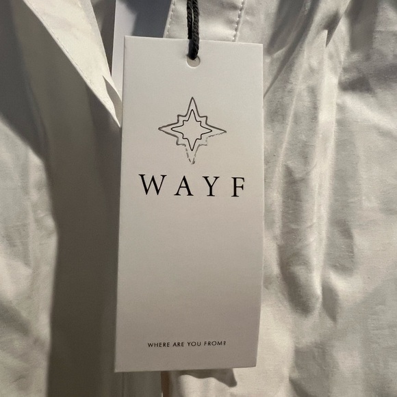 NWT Wayf Cotton Shirtdress Poplin - Picture 3 of 4